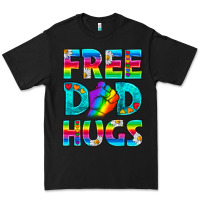 Black Pride LGBTQ Free Dad Hugs Premium Tee - BundleAndBundleShop