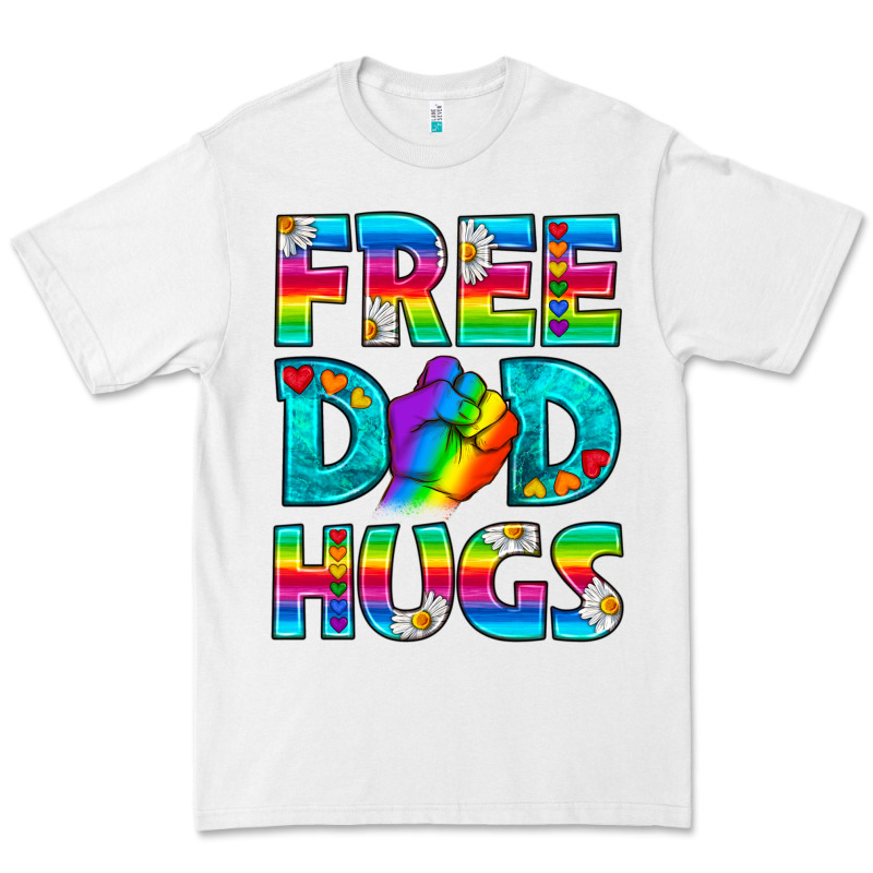 Pride Lgbtq Free Dad Hugs Premium Tee by BundleAndBundleShop | Teevron
