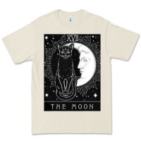 Bone tarot card crescent moon and cat graphic Premium Tee - artisFamous