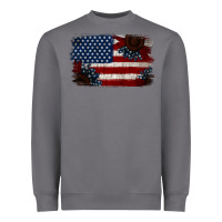 Storm Distressed Sunflower American Flag Heavyweight Sweatshirt - Jasminsmagicworld