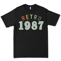 Black Retro 1987 Premium Tee - artisFamous