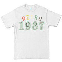 White Retro 1987 Premium Tee - artisFamous