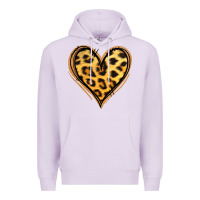 Lilac gold glitter leopard heart Premium Hoodie - Jasminsmagicworld