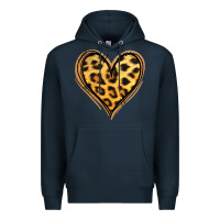 Navy gold glitter leopard heart Premium Hoodie - Jasminsmagicworld