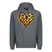 Rock gold glitter leopard heart Premium Hoodie - Jasminsmagicworld