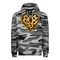 Slate Camo gold glitter leopard heart Premium Hoodie - Jasminsmagicworld