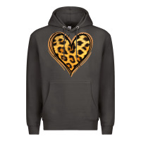 Smoke gold glitter leopard heart Premium Hoodie - Jasminsmagicworld