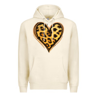 Tofu gold glitter leopard heart Premium Hoodie - Jasminsmagicworld