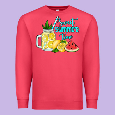 Sweet Summer Time No Background Premium Sweatshirt Designed By Jasminsmagicworld