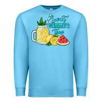 Ocean Blue sweet summer time no background Premium Sweatshirt - Jasminsmagicworld