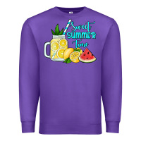 Purple sweet summer time no background Premium Sweatshirt - Jasminsmagicworld