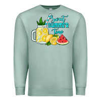 Seafoam sweet summer time no background Premium Sweatshirt - Jasminsmagicworld
