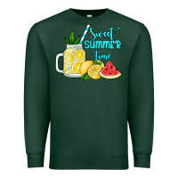 Sports Green sweet summer time no background Premium Sweatshirt - Jasminsmagicworld