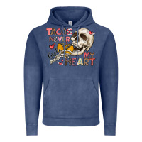Vintage Denim Tacos Never Broke My Heart Vintage Hoodie - CowhideDigitalArt