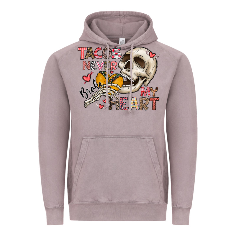 Tacos Never Broke My Heart Vintage Hoodie by CowhideDigitalArt | Teevron