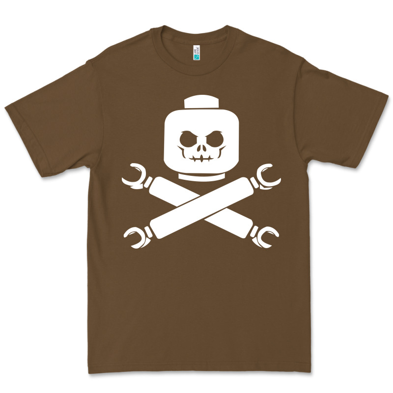 Block Face Pirate Premium Tee by artisFamous | Teevron