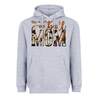 Heather Grey football mom Heavyweight Hoodie - Jasminsmagicworld