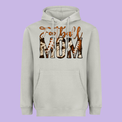 Football Mom Heavyweight Hoodie Designed By Jasminsmagicworld