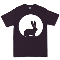 Plum bunny and full moon funny Premium Tee - artisFamous