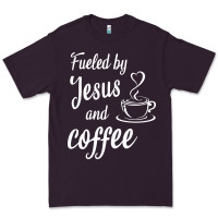 Plum Fueled by jesus and coffee Premium Tee - artisFamous