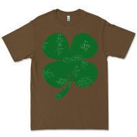 Distressed Green Four Leaf Clover Premium Tee | Teevron