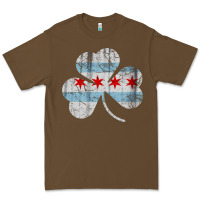 Irish Chicago Flag Shamrock Premium Tee | Teevron