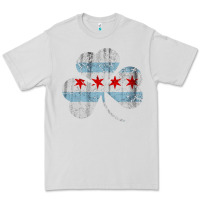 Dove Grey irish chicago flag shamrock Premium Tee - artisFamous