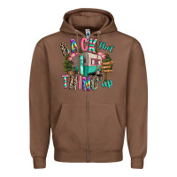 Chestnut back that thing up camping Zipper Hoodie - RanaPortraitStore