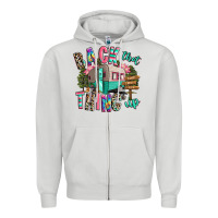 Dove Grey back that thing up camping Zipper Hoodie - RanaPortraitStore