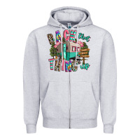 Heather Grey back that thing up camping Zipper Hoodie - RanaPortraitStore