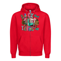 Red back that thing up camping Zipper Hoodie - RanaPortraitStore