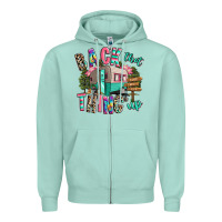 Seafoam back that thing up camping Zipper Hoodie - RanaPortraitStore