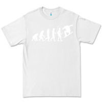 White Snowboarding Evolution | Snowboard Mountain Winter Premium Tee - artisFamous