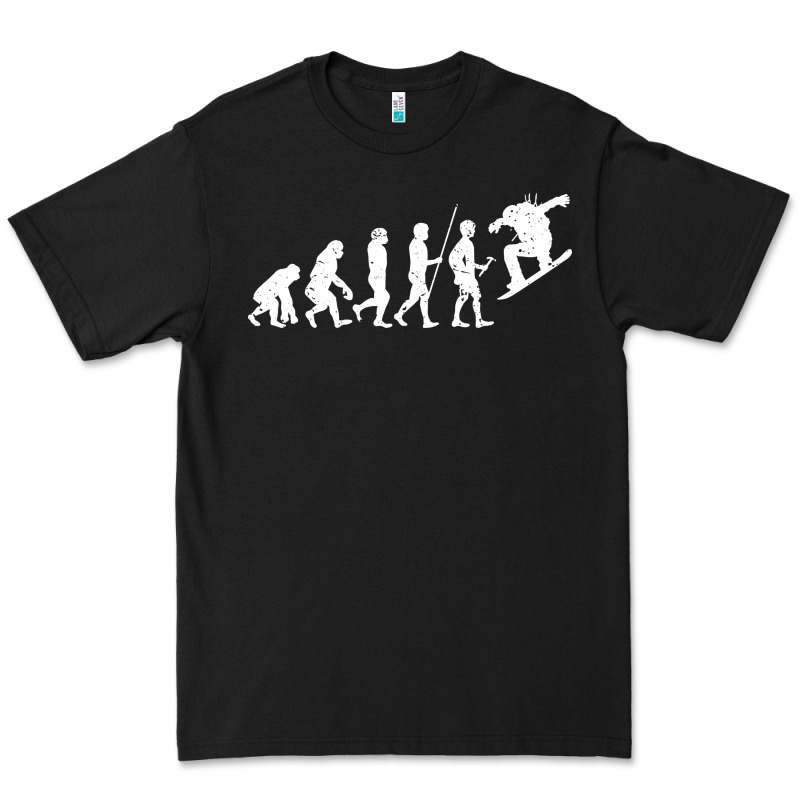 Snowboarding Evolution | Snowboard Mountain Winter Premium Tee by artisFamous | Teevron