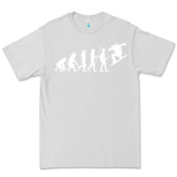 Dove Grey Snowboarding Evolution | Snowboard Mountain Winter Premium Tee - artisFamous