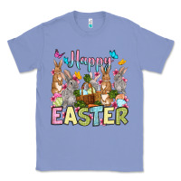 Colony Blue Happy Easter bunnys Classic Tee - OliviaCreatesArt