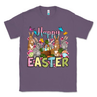 Lavender Happy Easter bunnys Classic Tee - OliviaCreatesArt