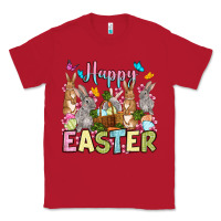 Red Happy Easter bunnys Classic Tee - OliviaCreatesArt