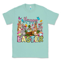 Seafoam Happy Easter bunnys Classic Tee - OliviaCreatesArt