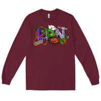 Burgundy Halloween LPN Licensed Practical Nurse Long Sleeve Tee - LillyAllenDesigns