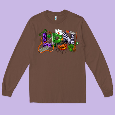 Halloween Lpn Licensed Practical Nurse Long Sleeve Tee Designed By Lillyallendesigns