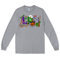Heather Grey Halloween LPN Licensed Practical Nurse Long Sleeve Tee - LillyAllenDesigns