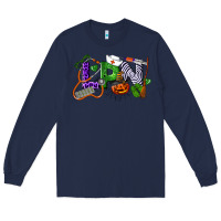 Navy Halloween LPN Licensed Practical Nurse Long Sleeve Tee - LillyAllenDesigns
