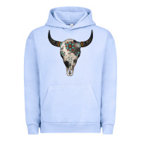 Cowhide Bull Skull Urban Hoodie | Teevron