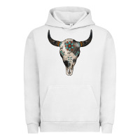 Pigment Lunar Rock Cowhide Bull Skull Urban Hoodie - Jasminsmagicworld