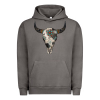 Pigment Tornado Cowhide Bull Skull Urban Hoodie - Jasminsmagicworld