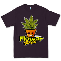 Plum flower pot funny weed Premium Tee - artisFamous