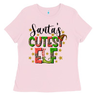 Santas Cutest Elf Ladies Tee | Teevron