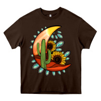 Chocolate Brown Desert Moon Heavy Core Tee - Jasminsmagicworld