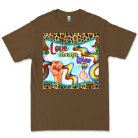 Cacao Pride lgbtq love always wins peace gender symbol Premium Tee - BundleAndBundleShop